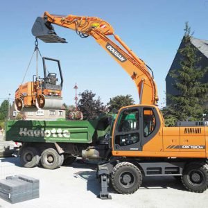 Máy xúc đào bánh lốp Doosan DX190WA