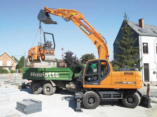 Máy xúc đào bánh lốp Doosan DX190WA